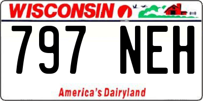 WI license plate 797NEH