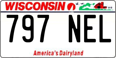 WI license plate 797NEL