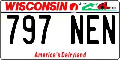 WI license plate 797NEN