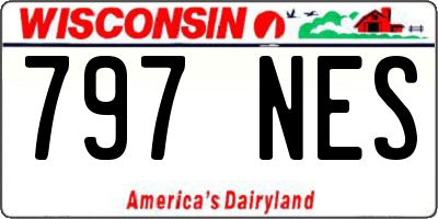 WI license plate 797NES