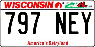 WI license plate 797NEY