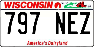 WI license plate 797NEZ