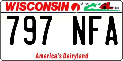 WI license plate 797NFA