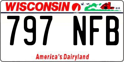 WI license plate 797NFB
