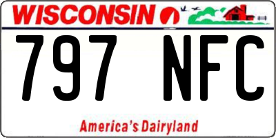 WI license plate 797NFC