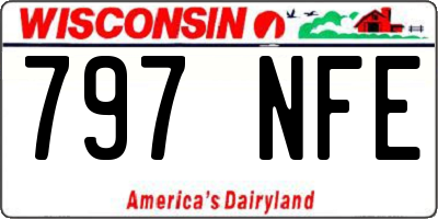 WI license plate 797NFE