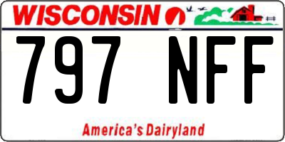 WI license plate 797NFF