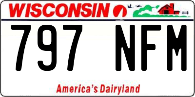 WI license plate 797NFM