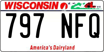 WI license plate 797NFQ