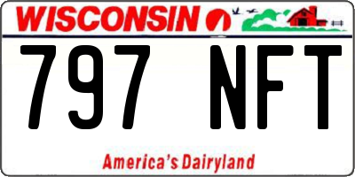 WI license plate 797NFT