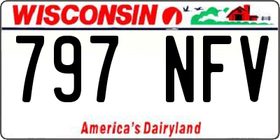 WI license plate 797NFV