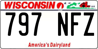 WI license plate 797NFZ