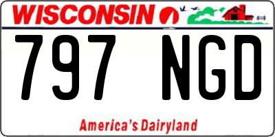 WI license plate 797NGD