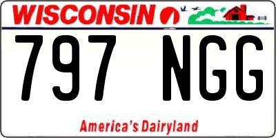 WI license plate 797NGG