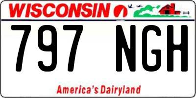 WI license plate 797NGH