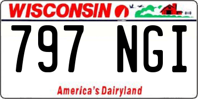 WI license plate 797NGI
