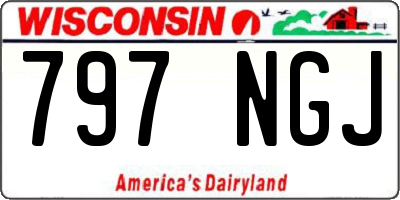 WI license plate 797NGJ