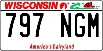 WI license plate 797NGM