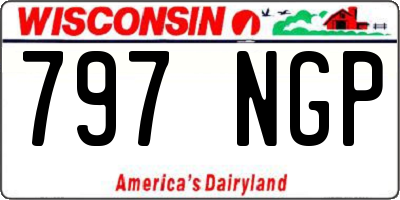 WI license plate 797NGP