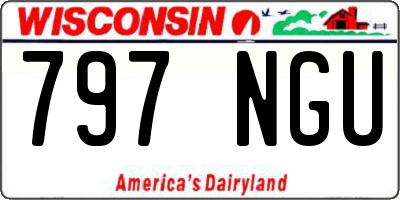 WI license plate 797NGU