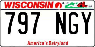 WI license plate 797NGY