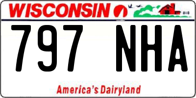 WI license plate 797NHA