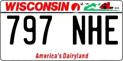 WI license plate 797NHE
