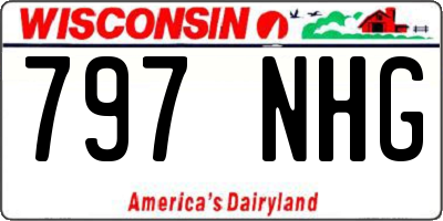 WI license plate 797NHG