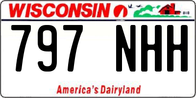 WI license plate 797NHH