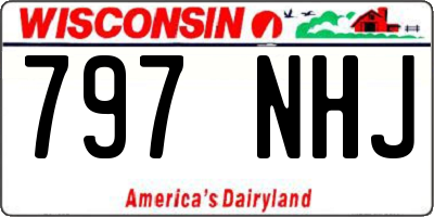 WI license plate 797NHJ