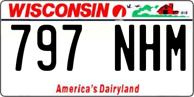 WI license plate 797NHM