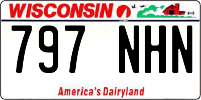 WI license plate 797NHN
