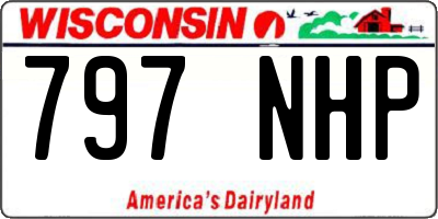 WI license plate 797NHP