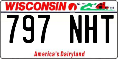 WI license plate 797NHT