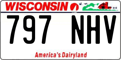 WI license plate 797NHV