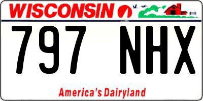 WI license plate 797NHX