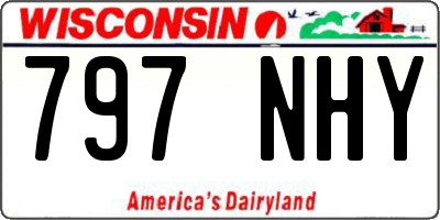 WI license plate 797NHY