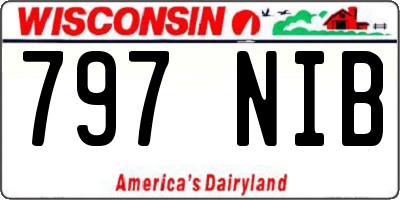 WI license plate 797NIB