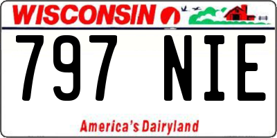 WI license plate 797NIE
