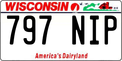 WI license plate 797NIP