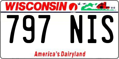 WI license plate 797NIS