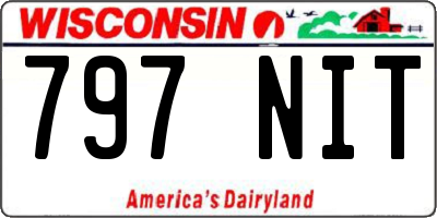WI license plate 797NIT