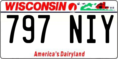 WI license plate 797NIY