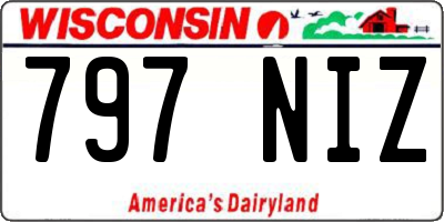 WI license plate 797NIZ