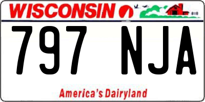 WI license plate 797NJA