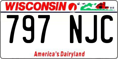 WI license plate 797NJC