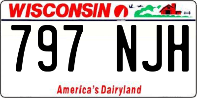 WI license plate 797NJH