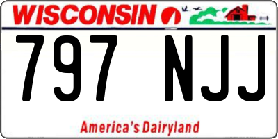 WI license plate 797NJJ
