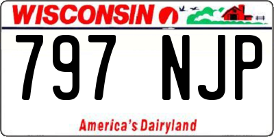 WI license plate 797NJP