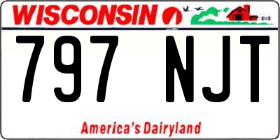 WI license plate 797NJT